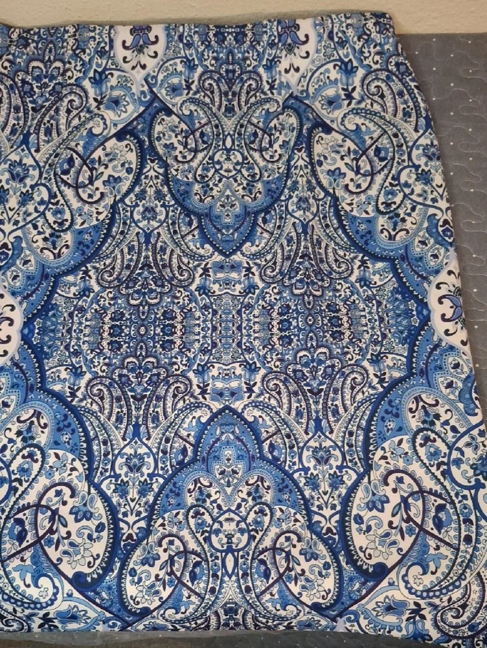 BOLD Elements Blue Paisley Print Pencil Skirt Size XXL